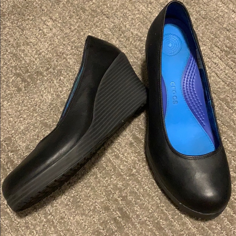W9 Crocs Wedges❗️WORN ONCE❗️